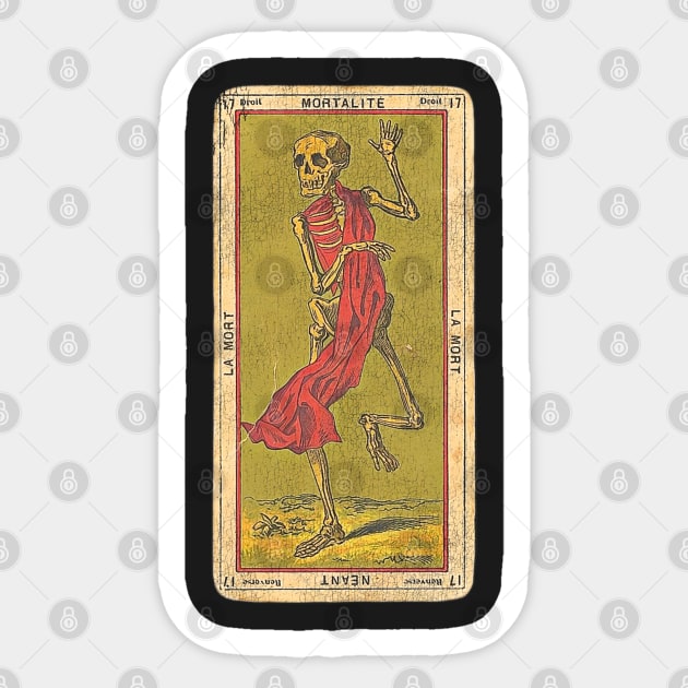 Tarot Death Card Sticker by darklordpug